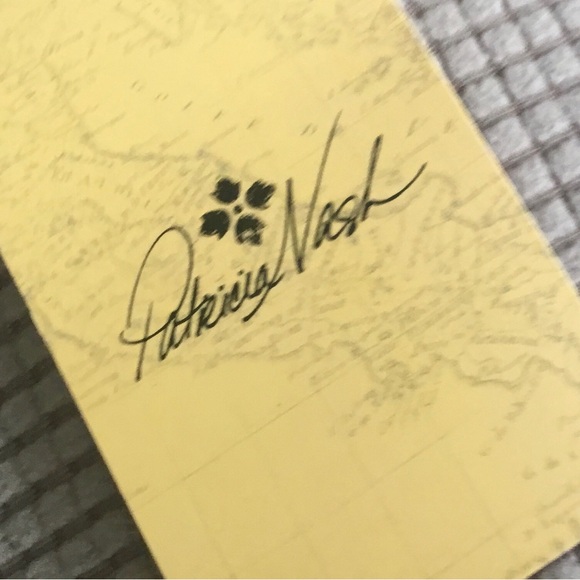 New! Patricia Nash Benvenuto Leather Signature Map Tote Bag - Picture 12 of 13